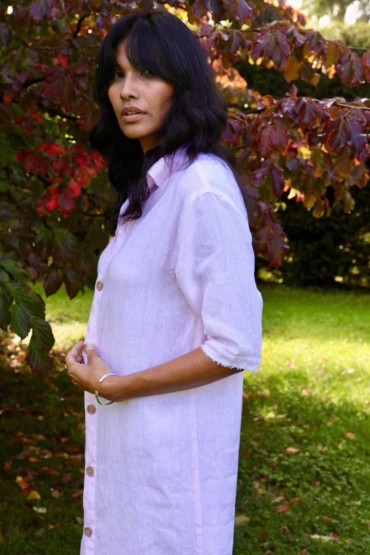 Dollie Linen Shirt Dress for Women - gallery