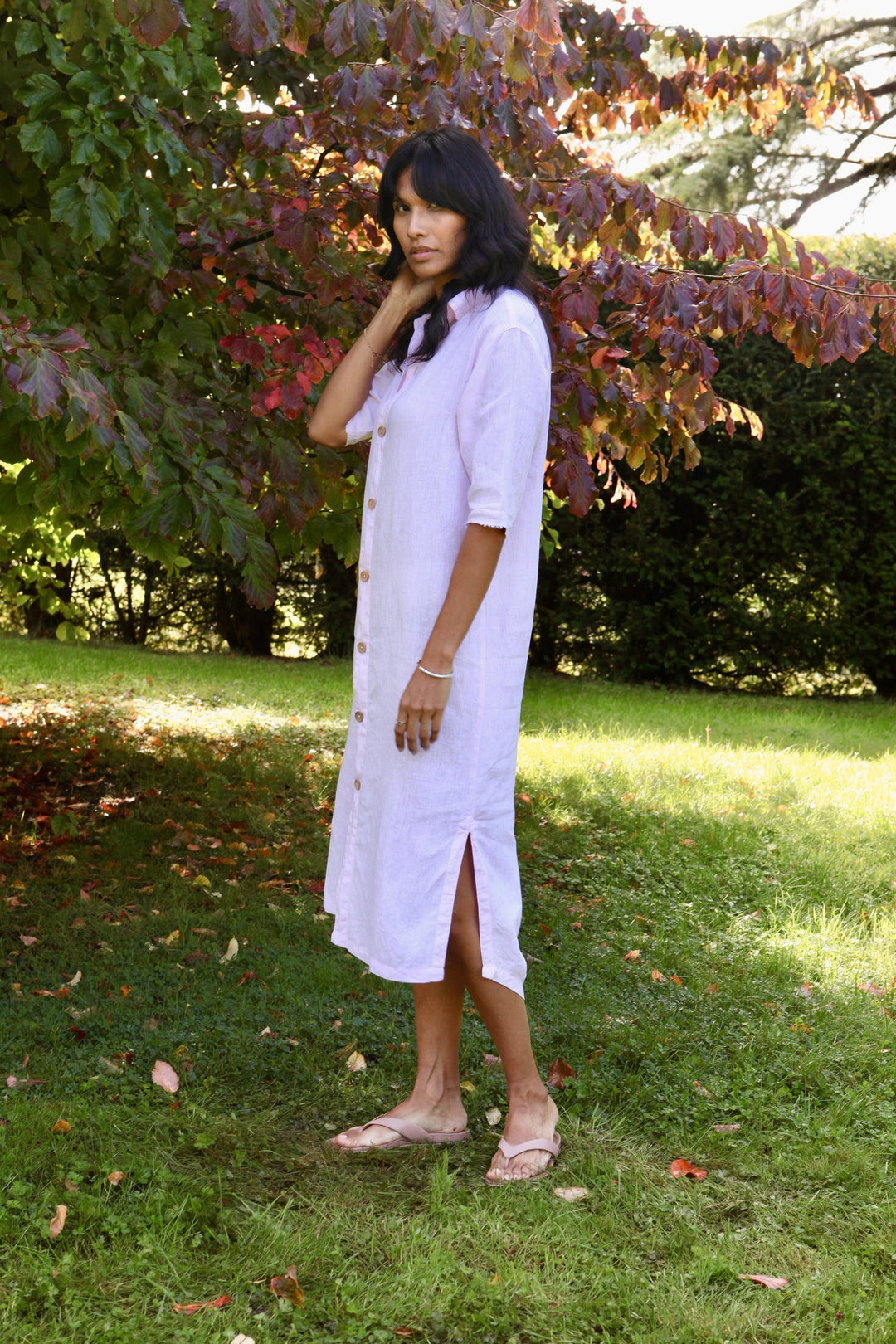 Dollie Linen Shirt Dress | Linen Shirt Dress — gallery
