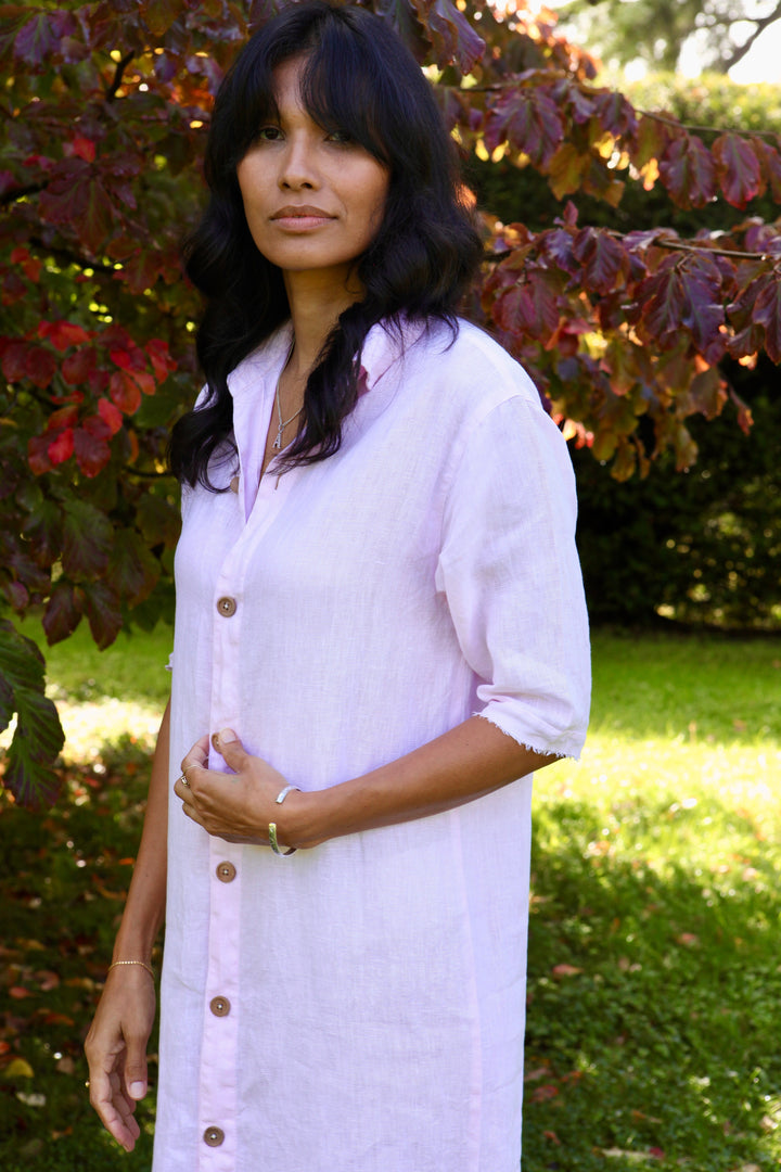 Dollie Linen Shirt Dress for Women - gallery