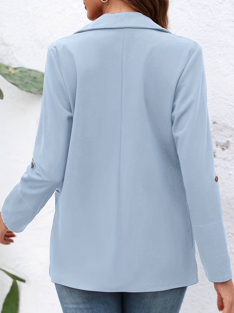 Open-Front Blazer with an Unstructured Relaxed Cut