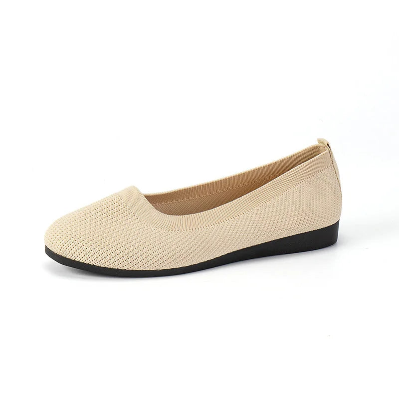 Romina Flat Ballet Shoes with Breathable Mesh Upper