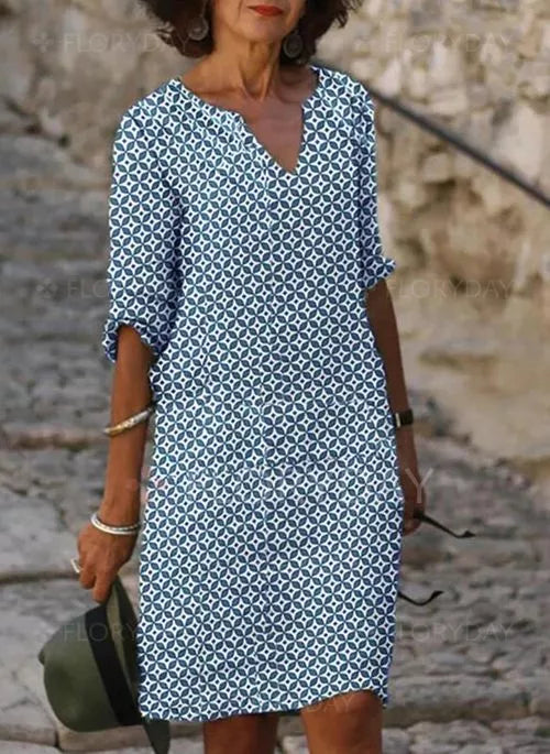 Lightweight Summer Dress with a Loose, Fluid Silhouette