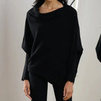 Asymmetrical Draped Sweater by Paulina