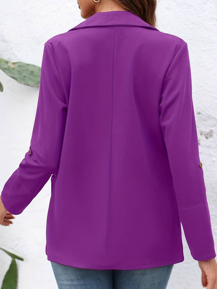 Open-Front Blazer with an Unstructured Relaxed Cut
