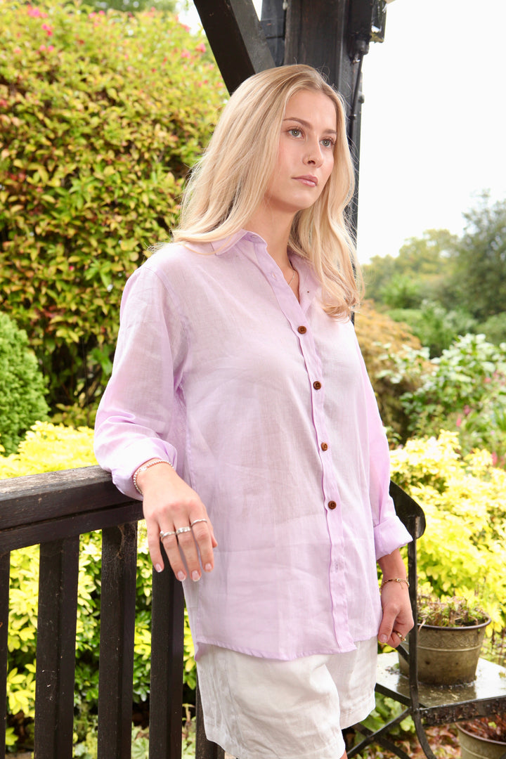 Freddie Linen Shirt Top for Women - gallery