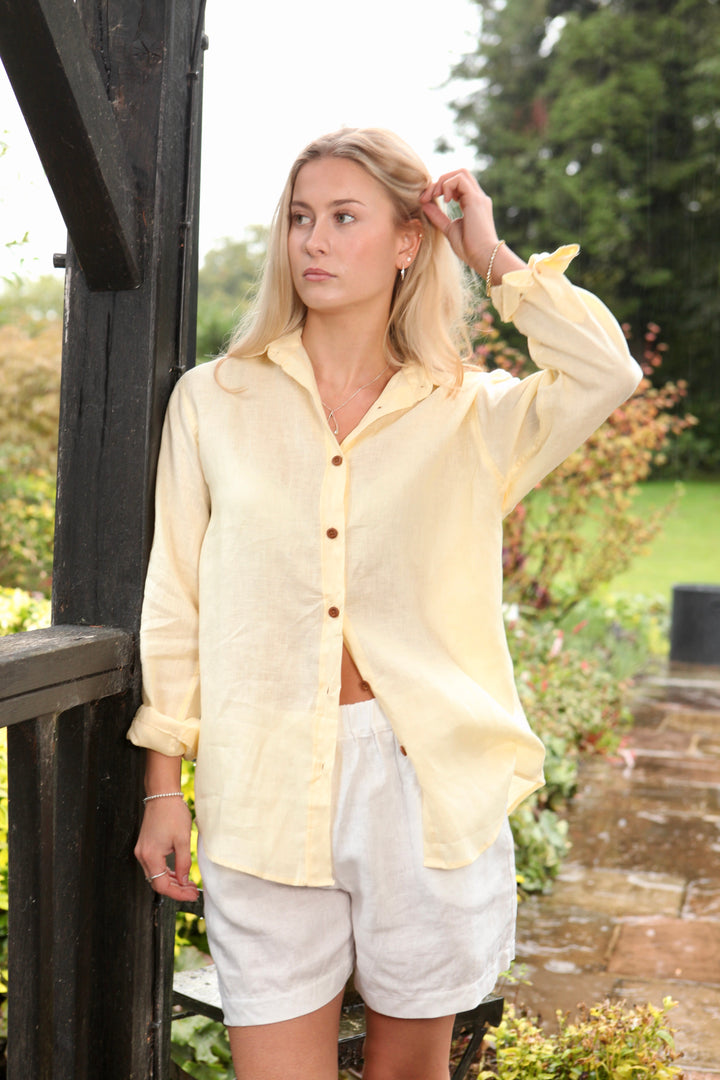 Freddie Linen Shirt Top for Women - gallery