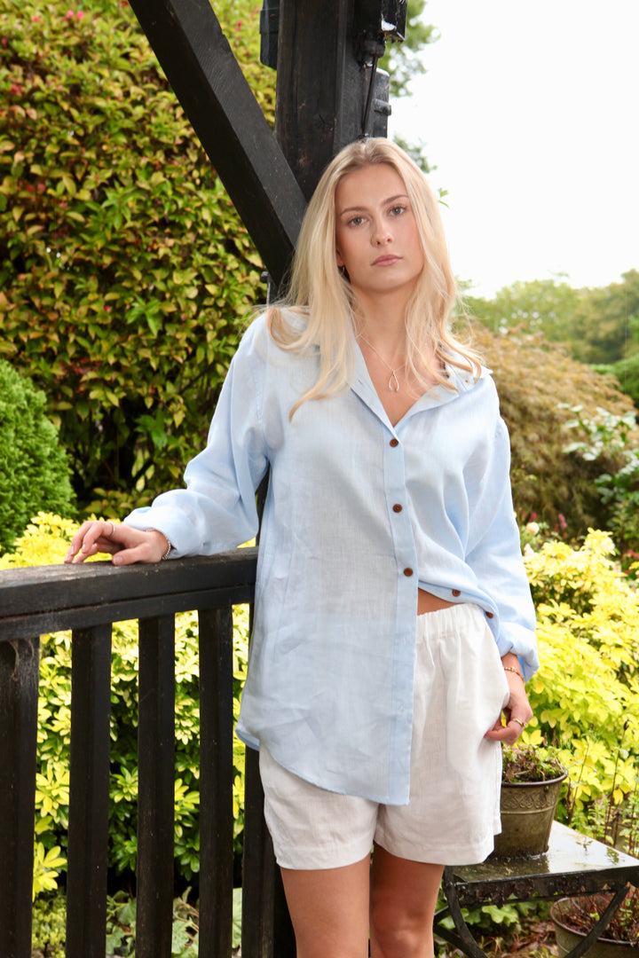 Freddie Linen Shirt Top for Women - gallery