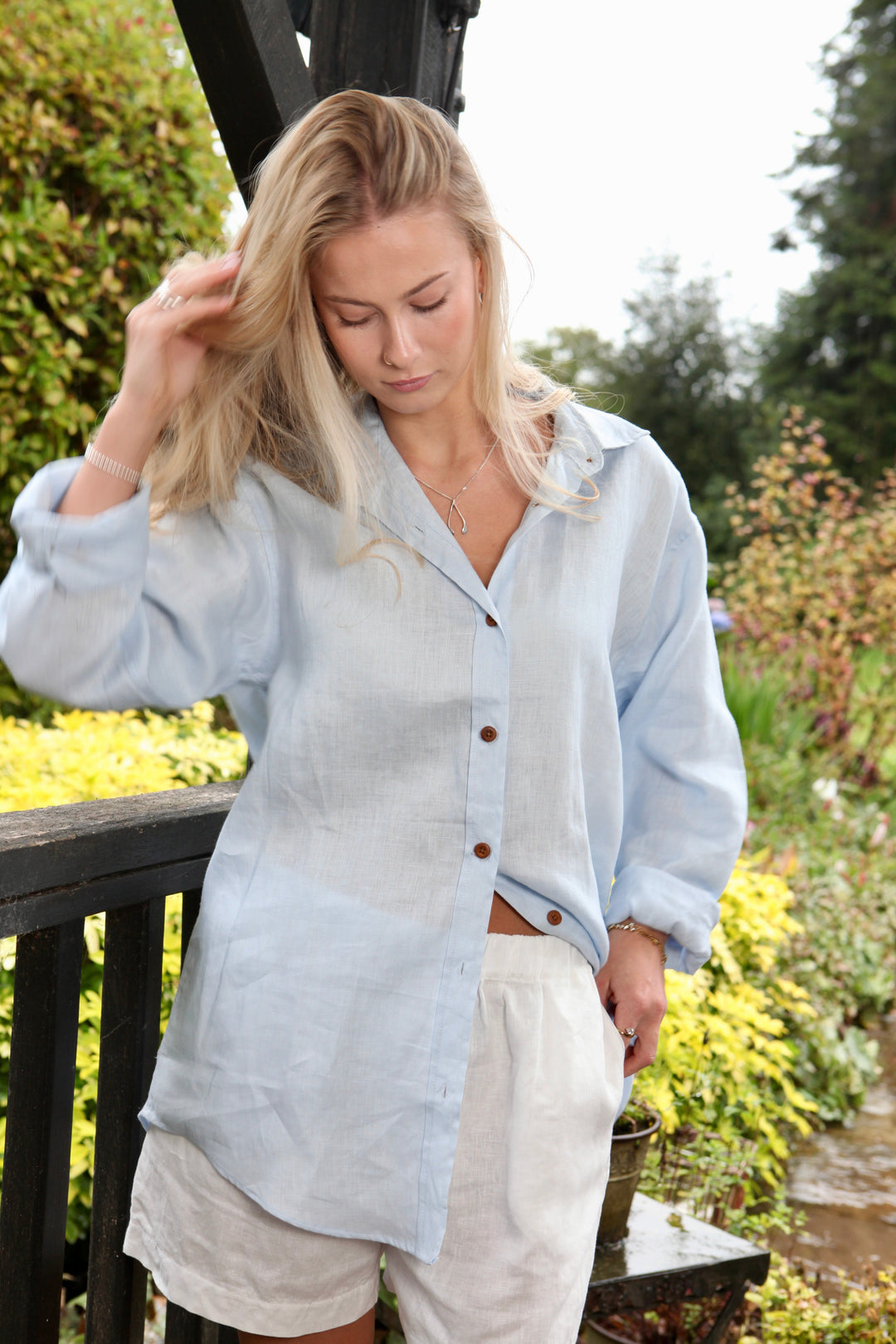 Freddie Linen Shirt Top for Women - gallery