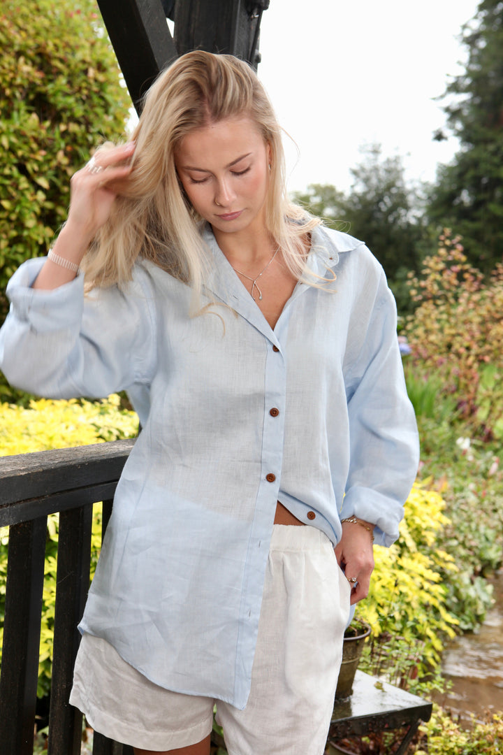 Freddie Linen Shirt Top for Women - gallery