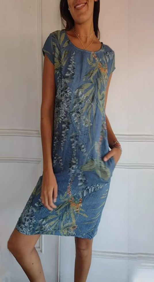 Round Neck Jersey Dress for Easy Summer Dressing
