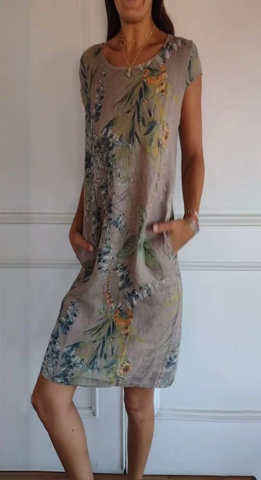 Round Neck Jersey Dress for Easy Summer Dressing