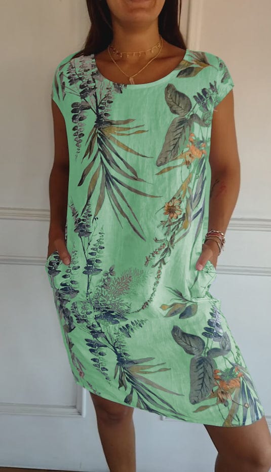 Round Neck Jersey Dress for Easy Summer Dressing