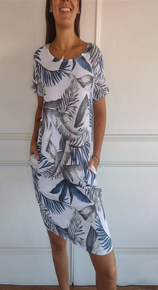 Round Neck Jersey Dress for Easy Summer Dressing