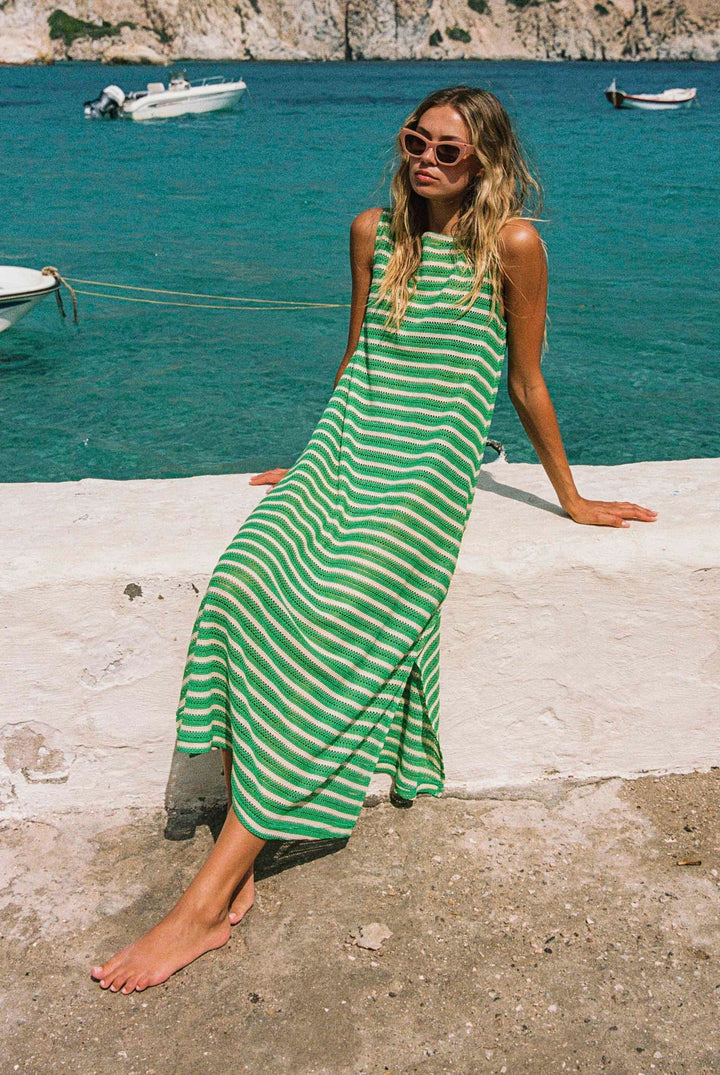 Goldy Dress In Mint Mirage — gallery