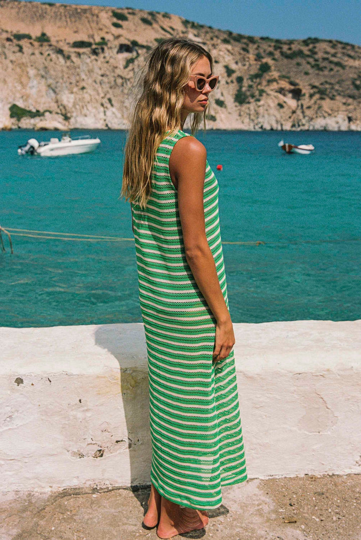 Goldy Dress In Mint Mirage — gallery