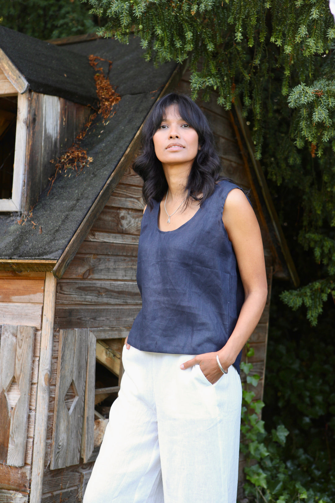 Gracie Linen Top for Women - gallery