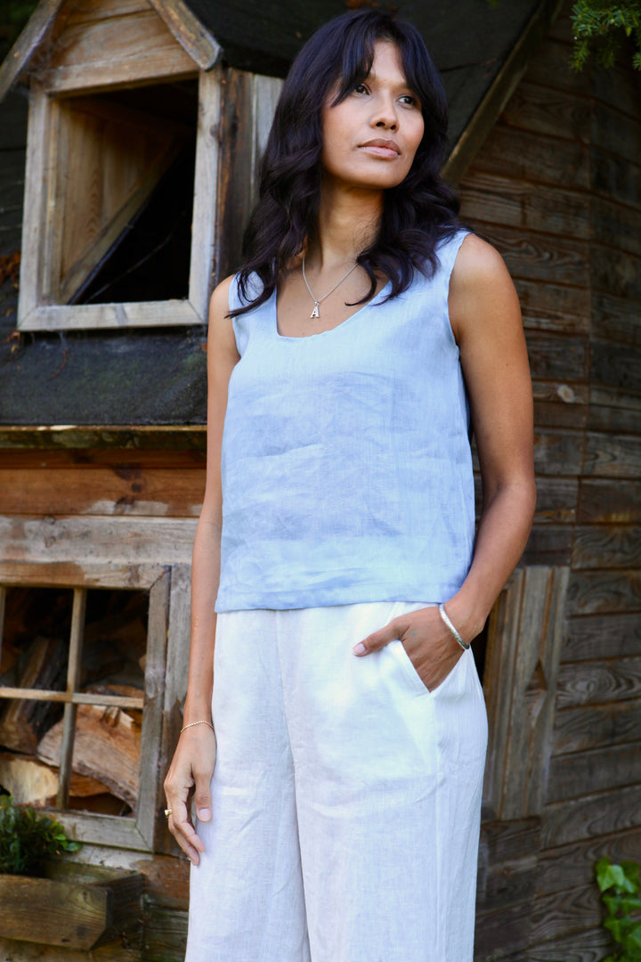 Gracie Linen Top for Women - gallery