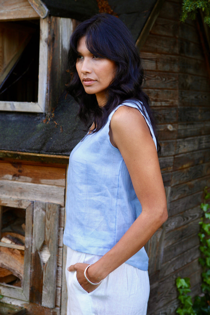Gracie Linen Top for Women - gallery