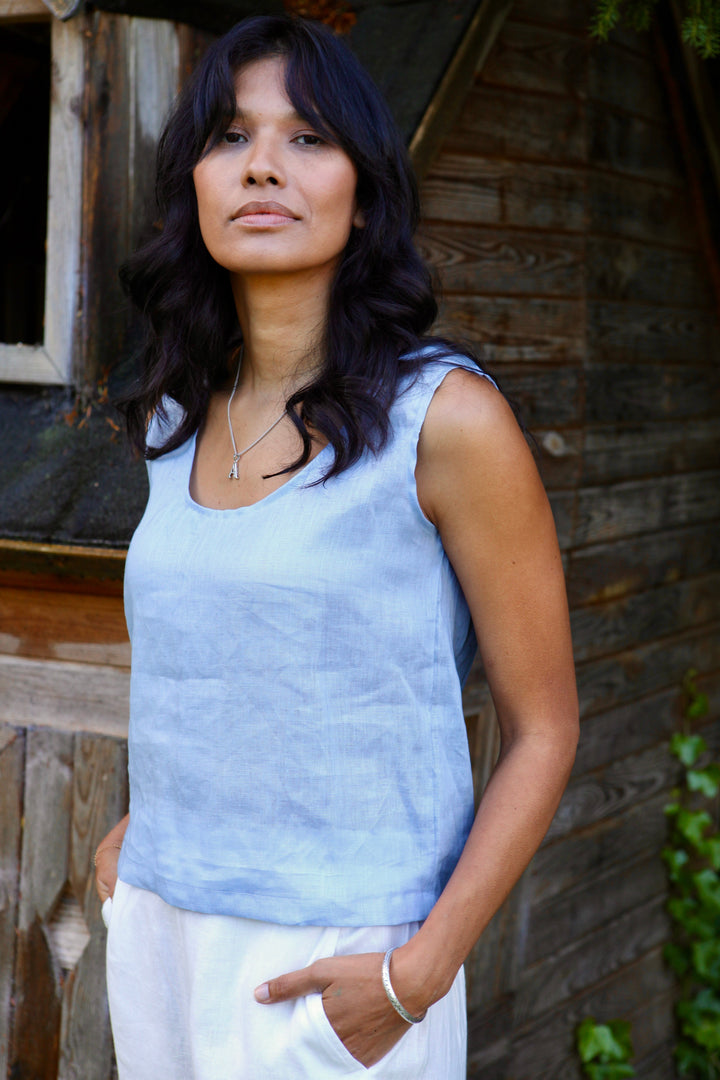 Gracie Linen Top for Women - gallery