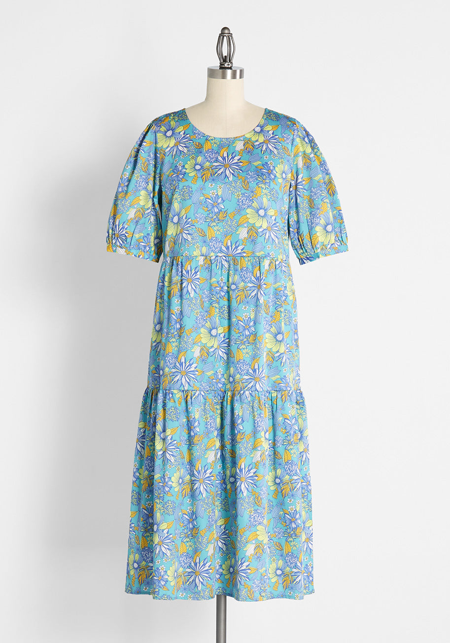 High Tea, High Time Midi Dress (Final Sale)