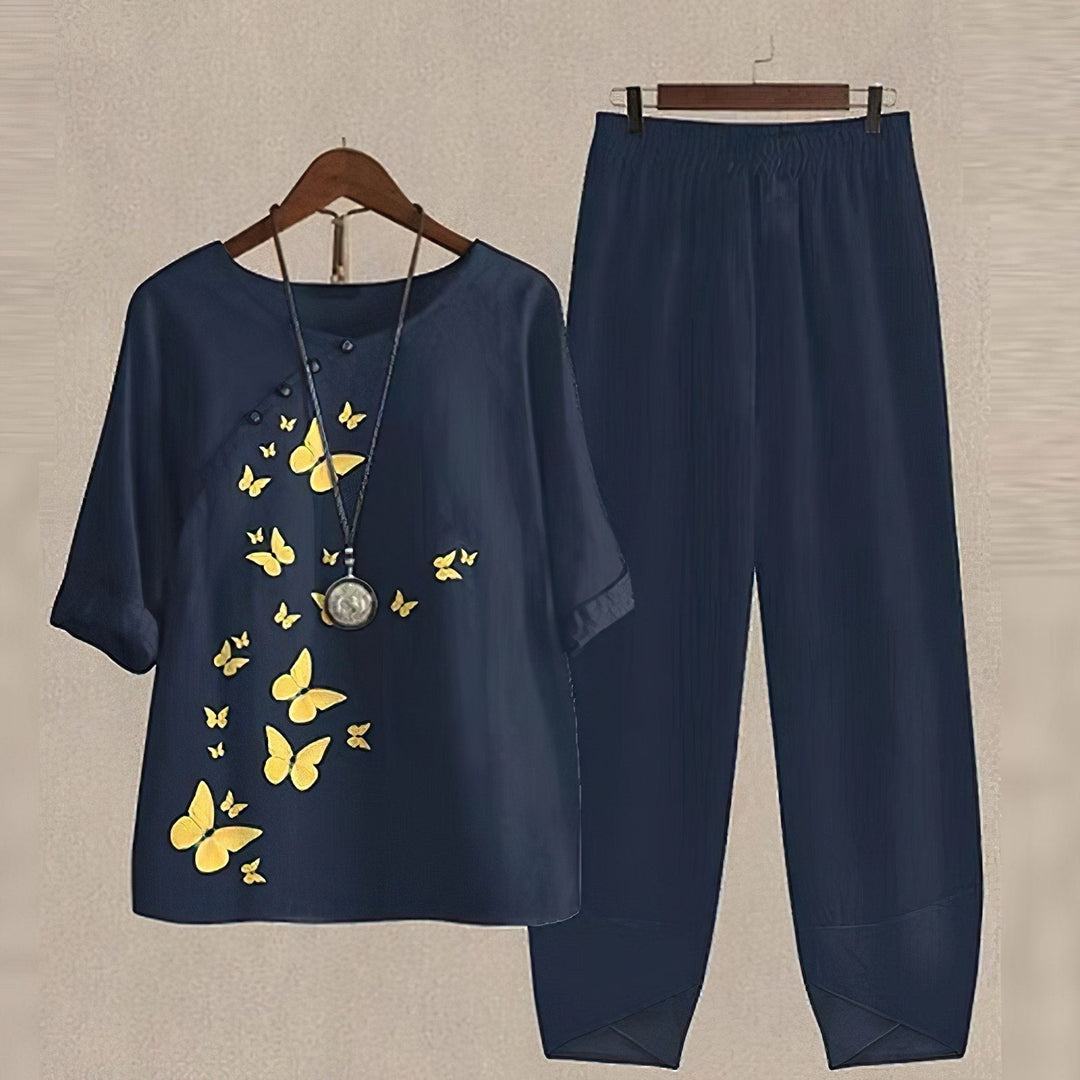 Printed Two-Piece Set for Warm Weather Weekends
