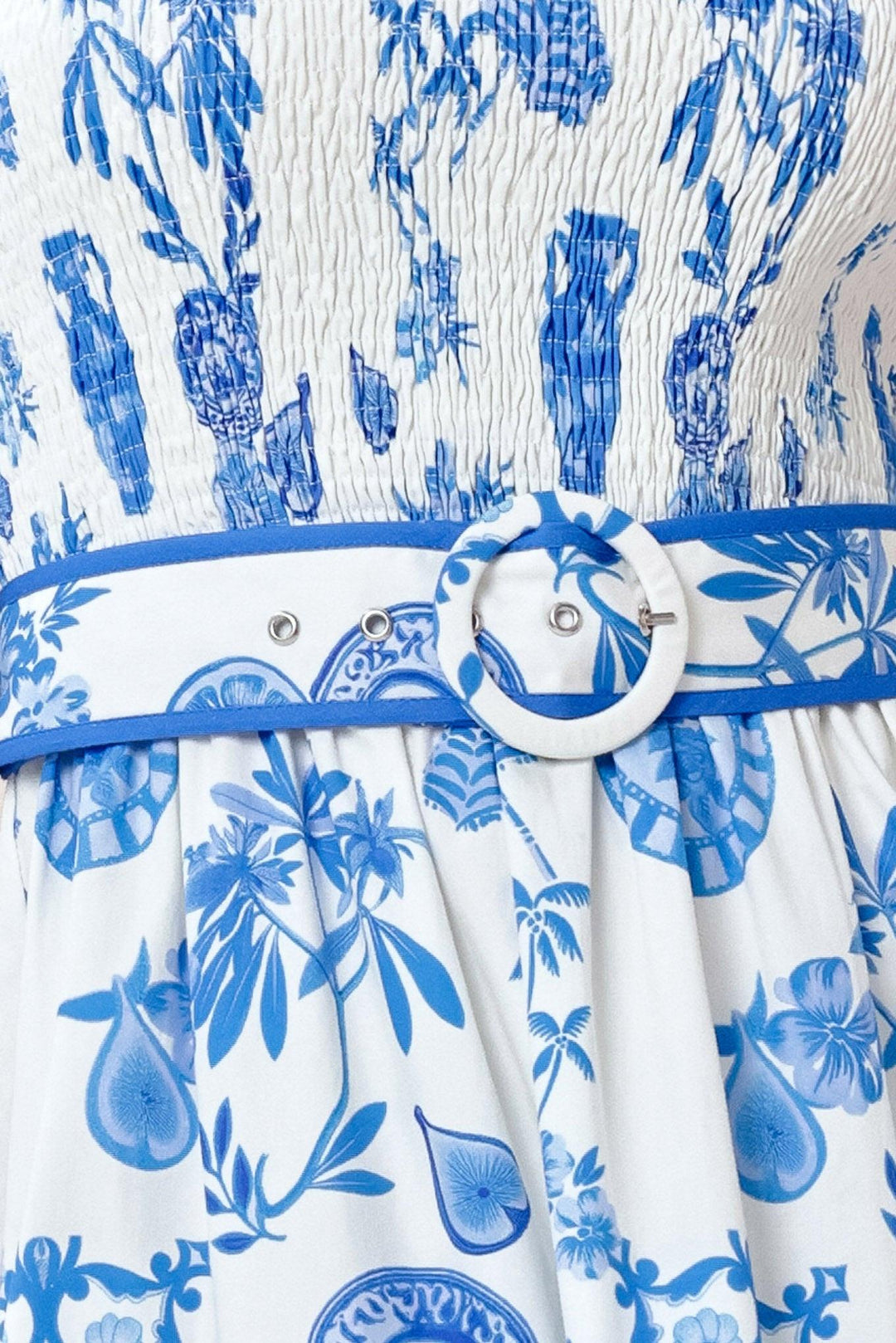 SANTORINI DREAM WOVEN MAXI DRESS — gallery