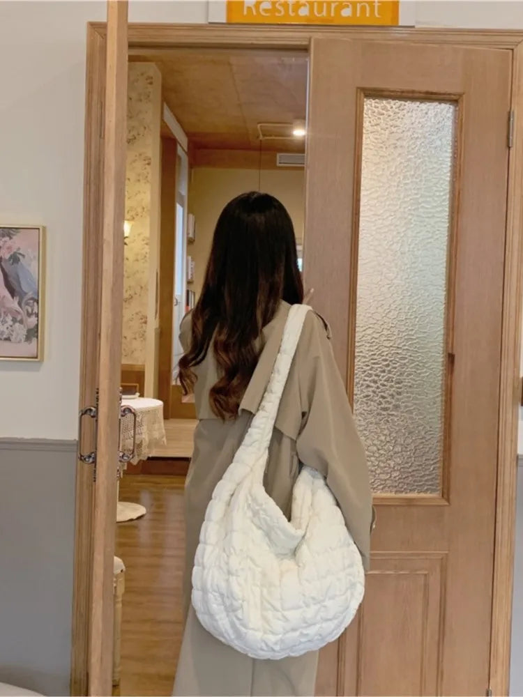 Lightweight Down Shoulder Bag, Roomy Everyday Carry