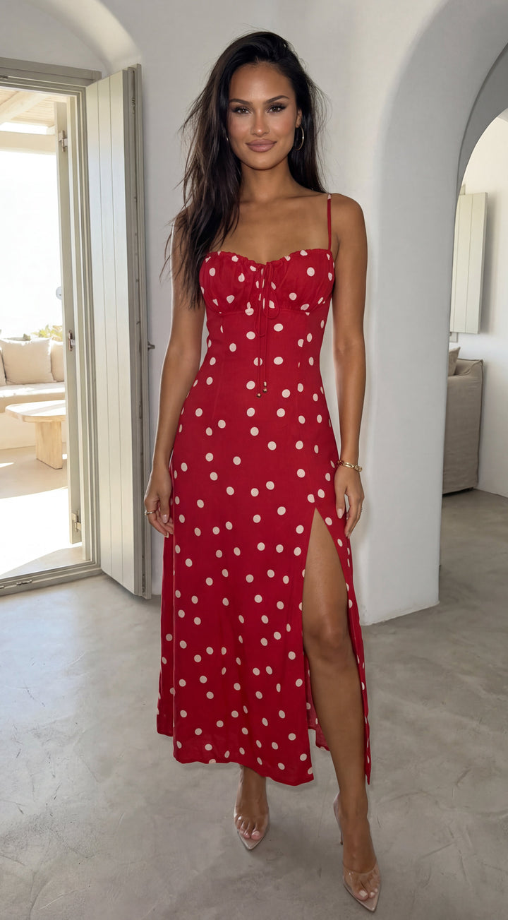 Odette Polka Dot Maxi Dress for Women - gallery