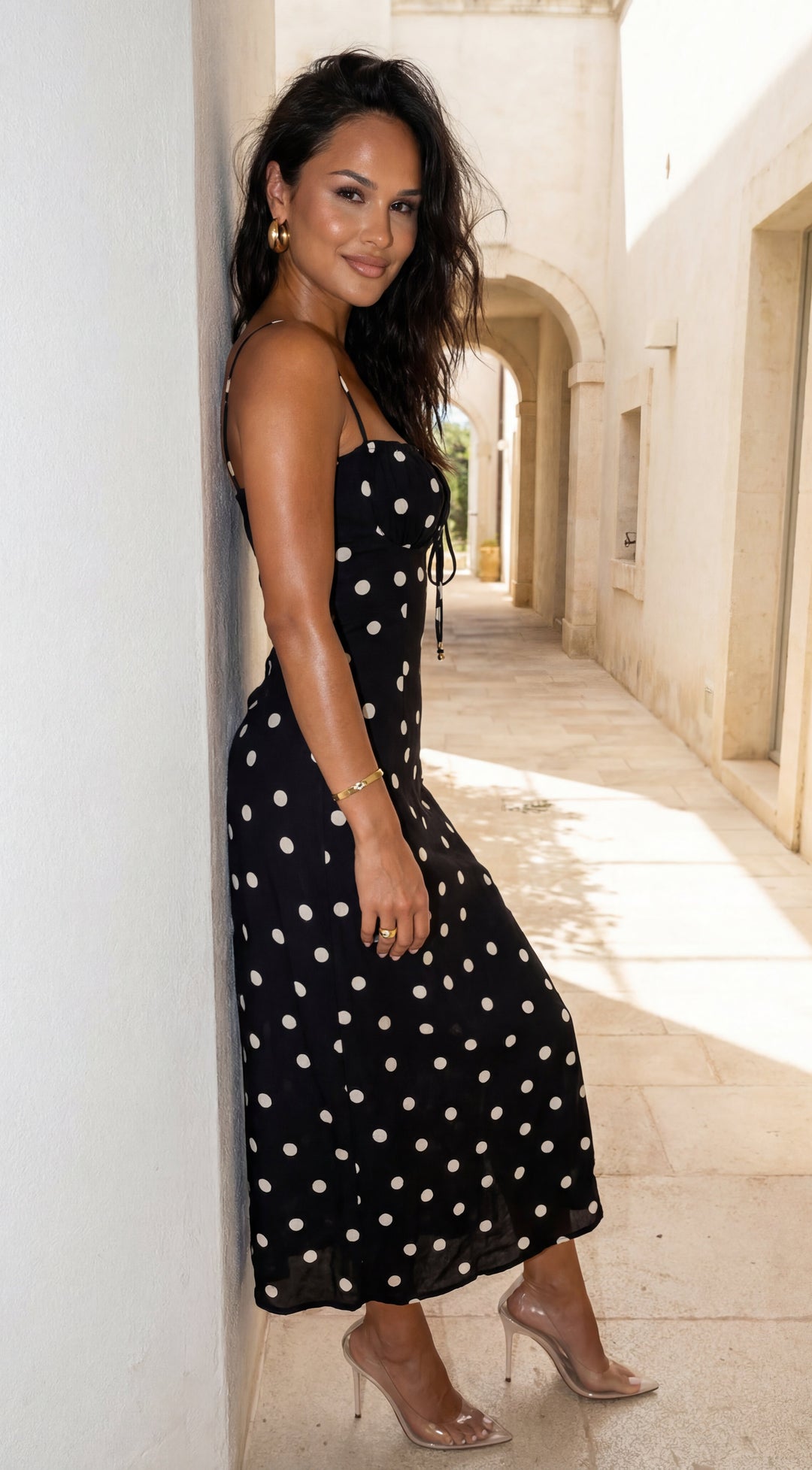 Lottie Polka Dot Maxi Dress for Women - gallery