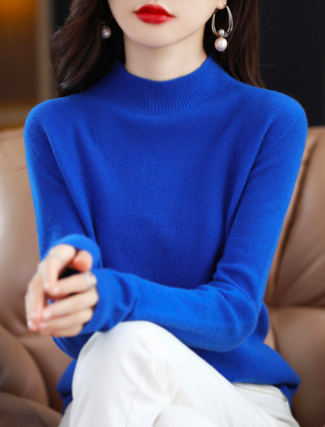 Long-Sleeve Merino Wool Jumper for Women