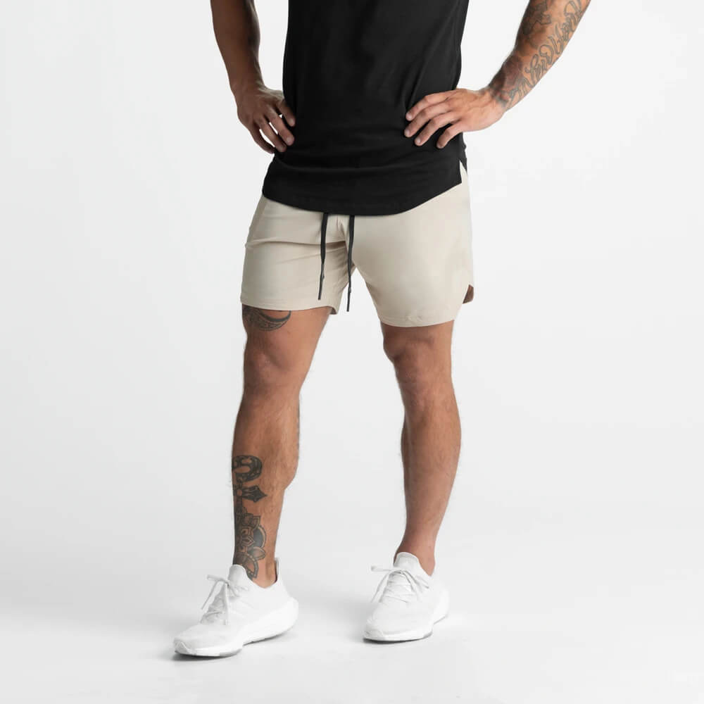 Outside Length Workout Shorts Without Liner for Men - gallery