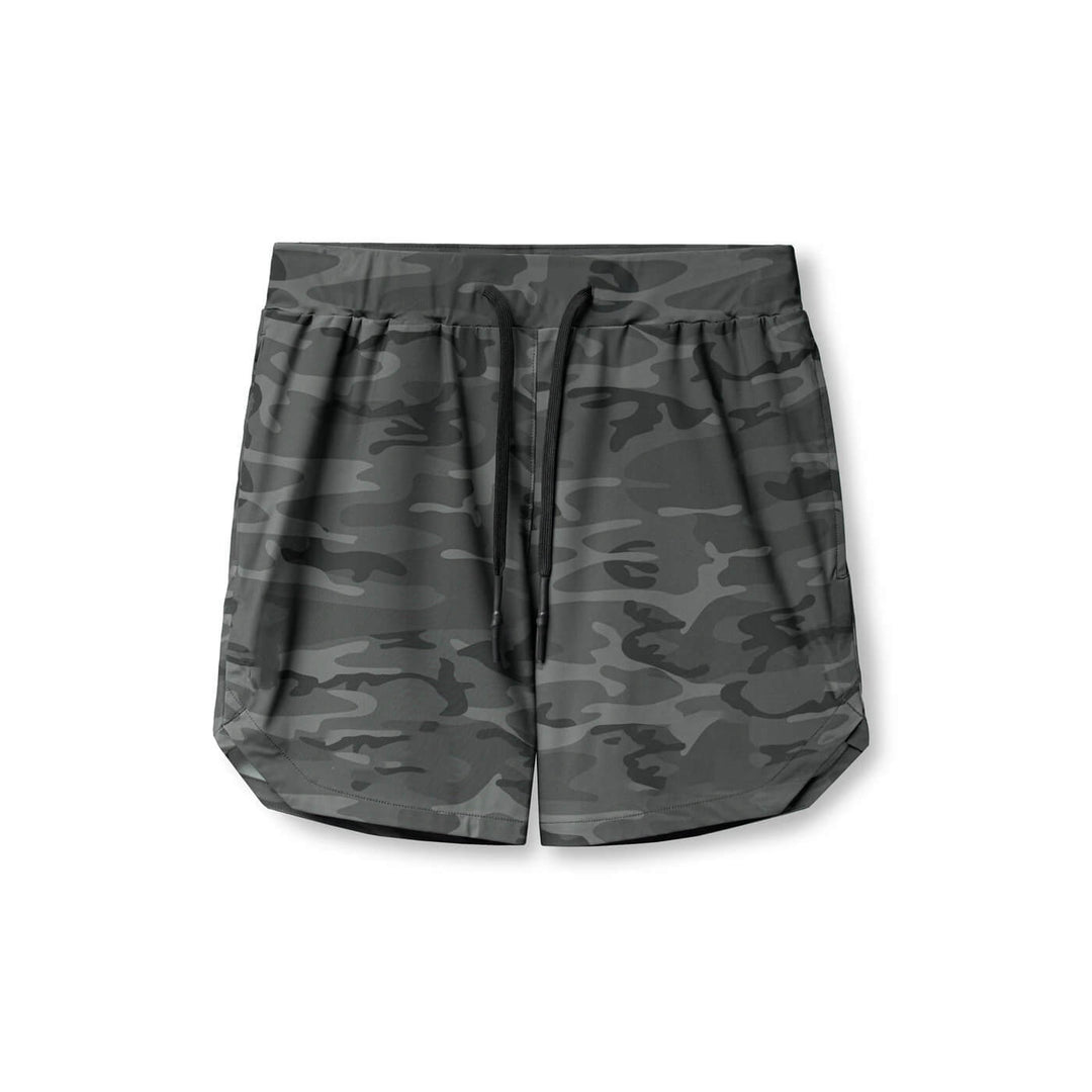 Outside Length Workout Shorts Without Liner for Men - Camo