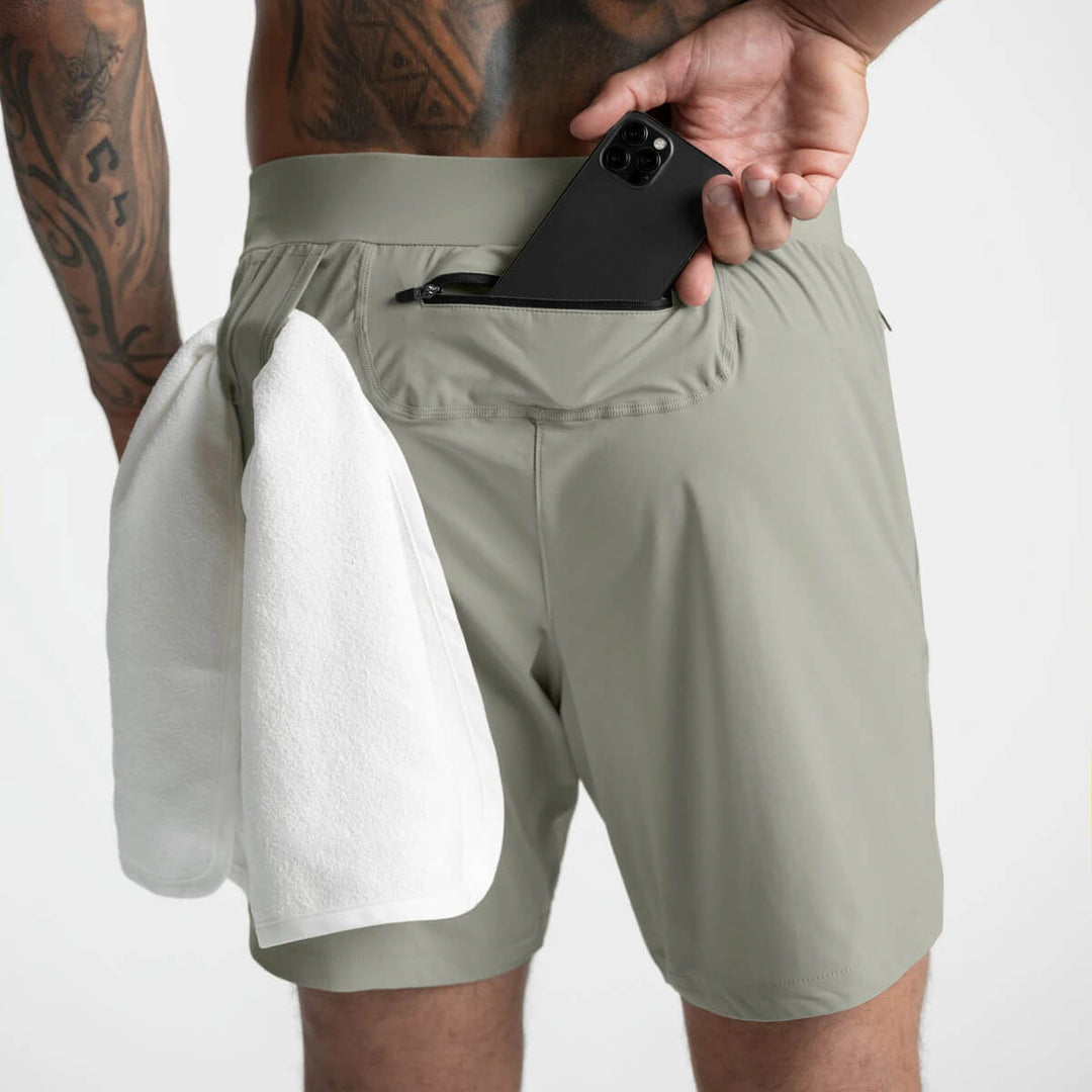 Outside Length Workout Shorts Without Liner for Men - gallery
