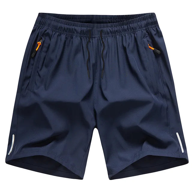 Breathable Silk Running Shorts for Men - Blue