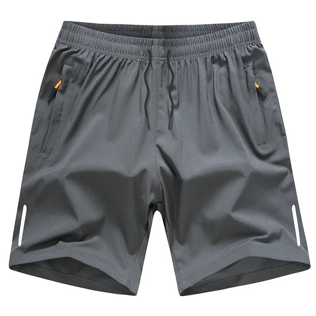 Breathable Silk Running Shorts for Men - Gray