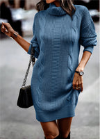 Women's Ribbed Knit Sweater Dress