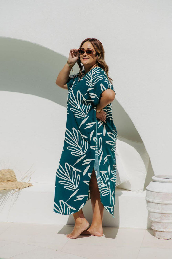 Celeste Long Kaftan Dress for Women - gallery