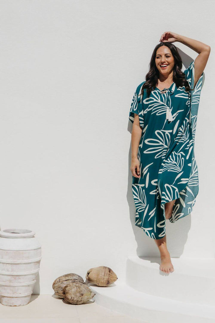 Celeste Long Kaftan Dress for Women - gallery