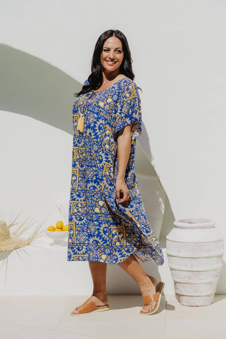 Margot Long Kaftan Dress for Women - gallery