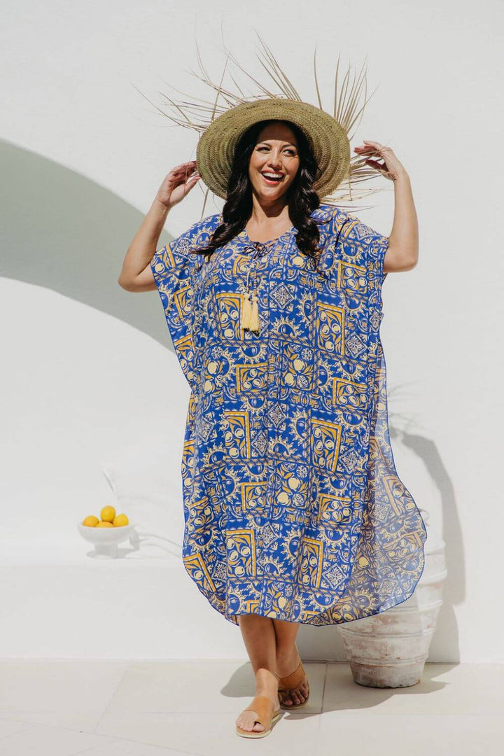 Margot Long Kaftan Dress for Women - gallery
