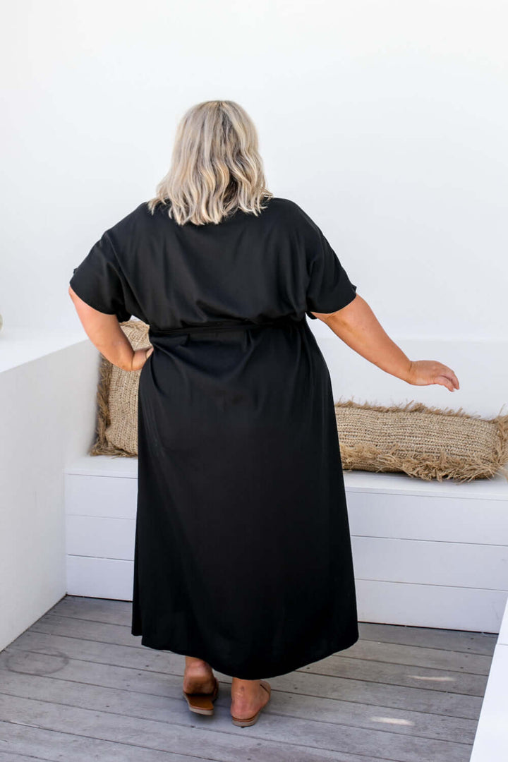 Black Maxi Kaftan Dress — gallery