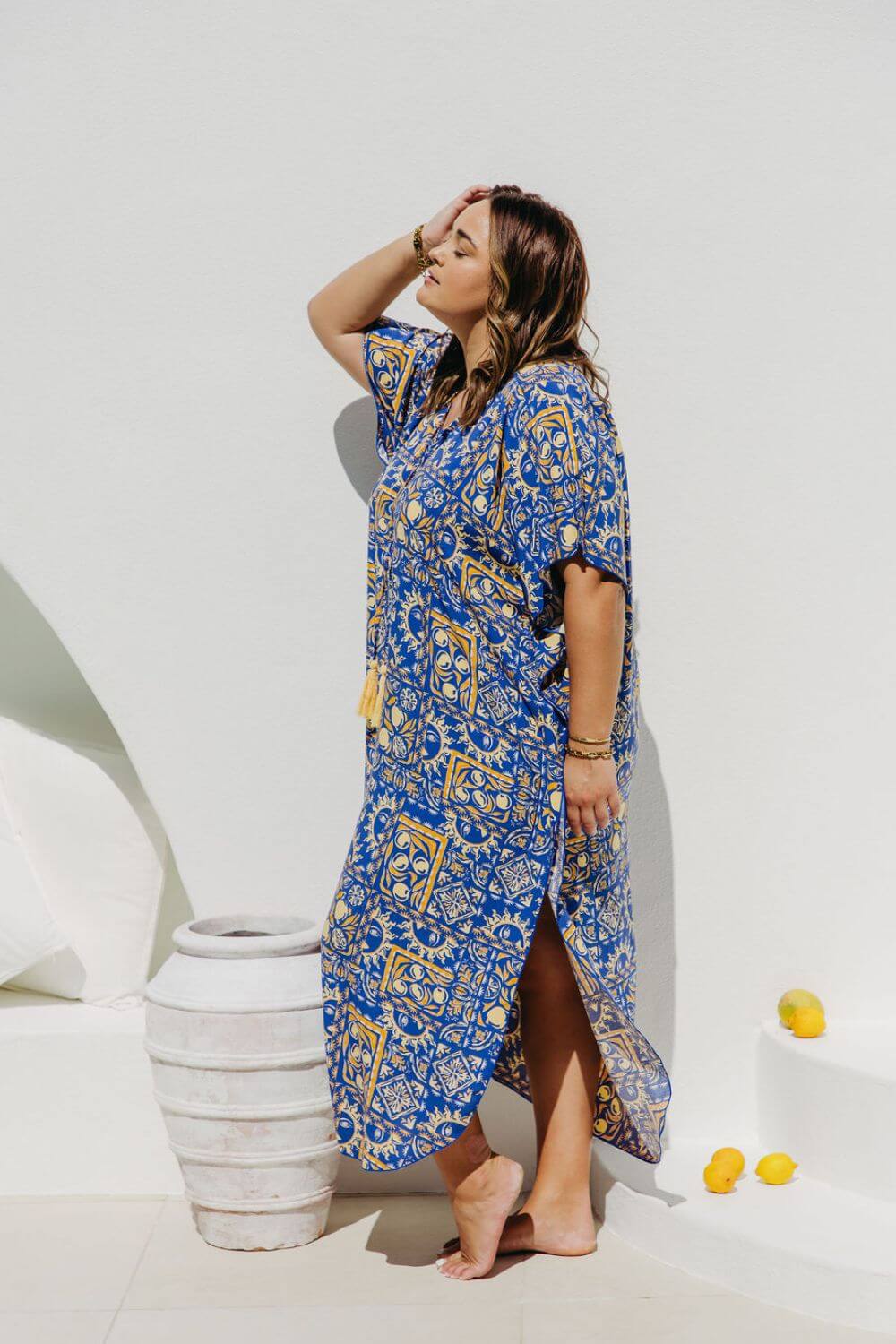 Margot Long Kaftan Dress for Women - gallery