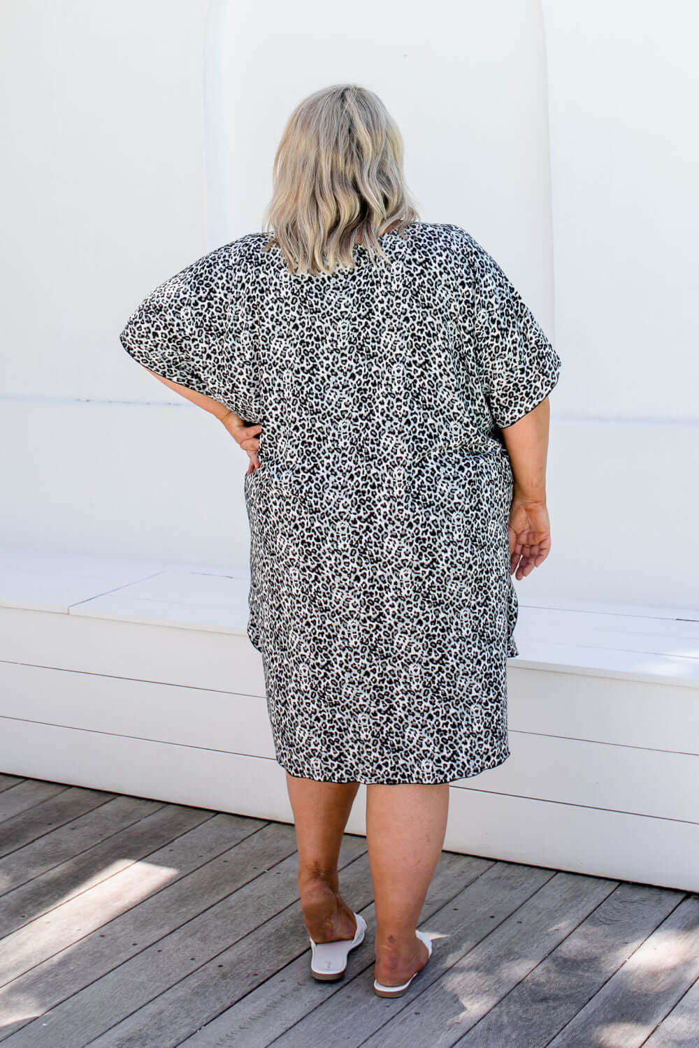 Tess Short Kaftan Dress for Women - gallery