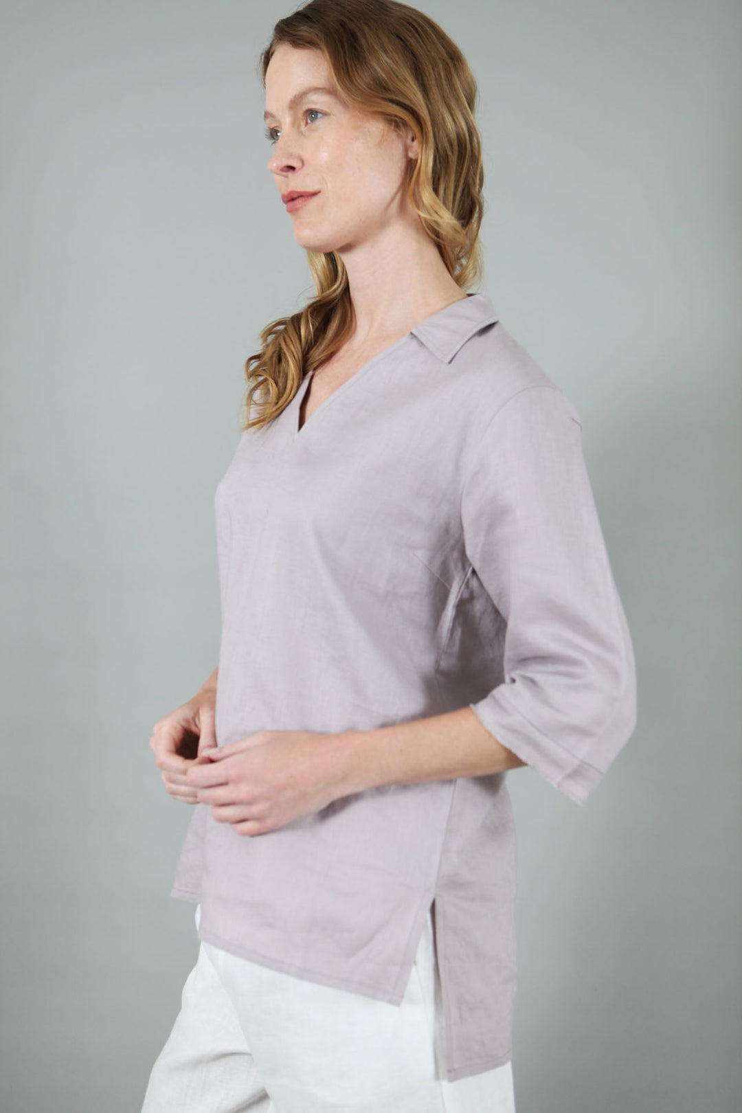 Lizzie Linen Shirt | Collared Shirt — gallery