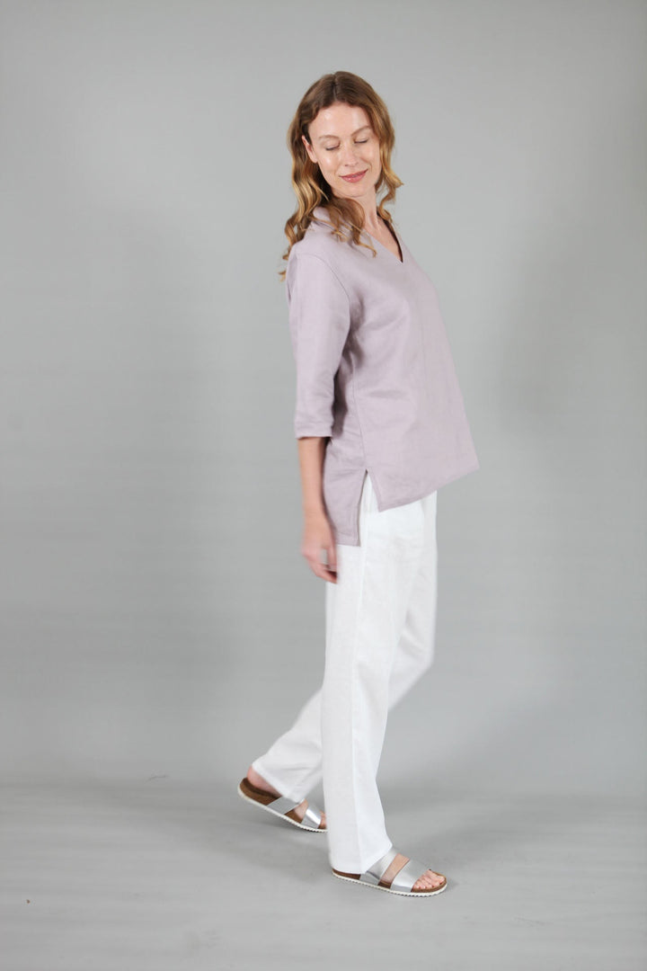 Lizzie Linen Shirt | Collared Shirt — gallery