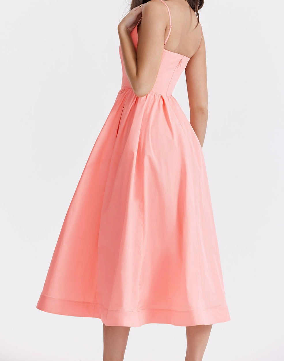 Emilia Knee-Length Evening Dress with Short Sleeves