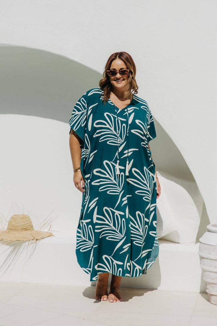 Celeste Long Kaftan Dress for Women - gallery