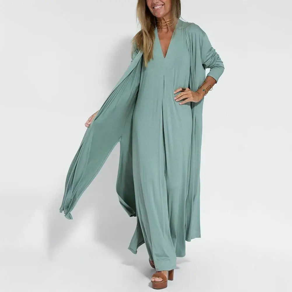 Lightweight Woven-Print Summer Dress with Flared Hem