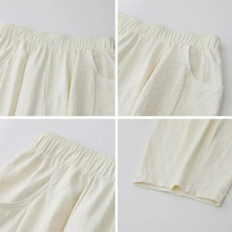 Chill Vibe Aesthetic Wide-Leg Trouser Elastic Waist Pants Trousers - gallery