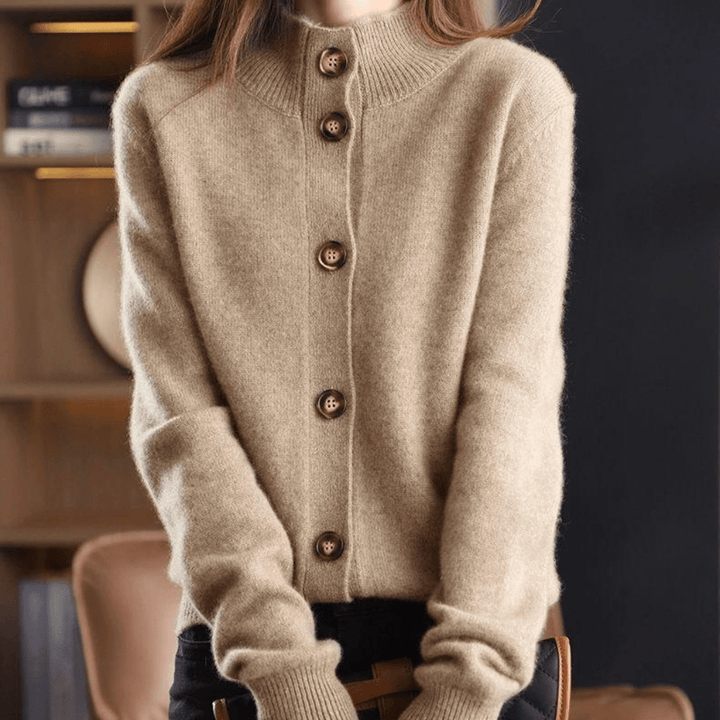 Relaxed Knit Open-Front Cardigan for Women